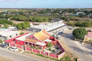 Drone foto zijgevel woonhuis